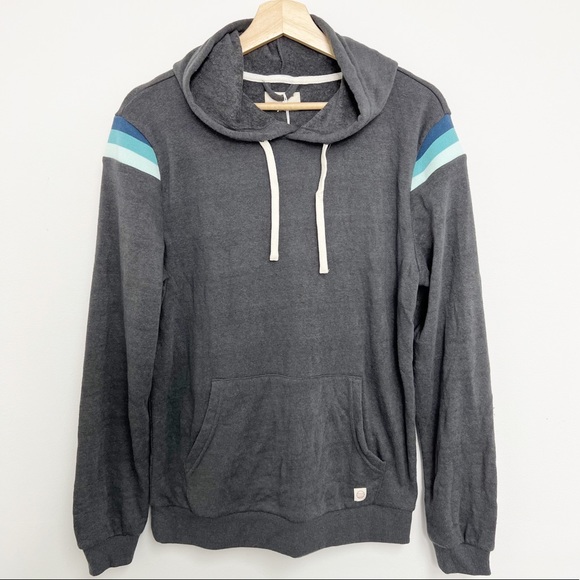 Marine Layer Banks Pullover Hoodie in Black Iris Sz S NWT - Picture 2 of 13